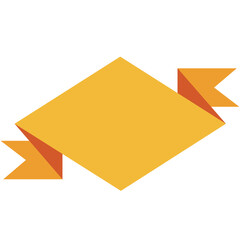 Ribbon text. Modern simple ribbon. Vintage label.