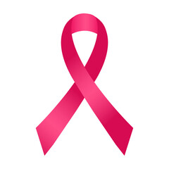 Pink breast cancer company ribbon.