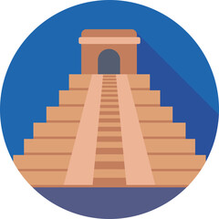 Mayan Pyramids Vector Icon