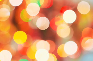 bokeh, abstract blurred background in yellow and orange. High quality photo