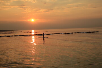 Obraz premium Sonnenuntergang am Meer