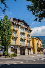 Dans les rues de Montreux en Suisse