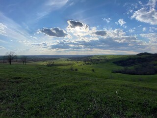 landscape with clouds