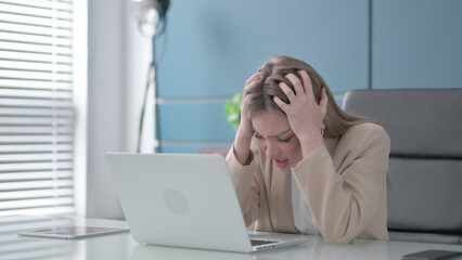 Upset Angry Woman Shouting and Screaming at Work