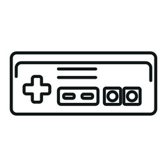 Vintage game control icon - Editable stroke