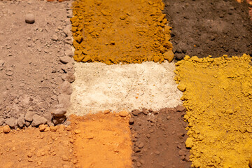 The high diversity of soils (type of earth) in Colombia. This picture makes a nice abstraction.