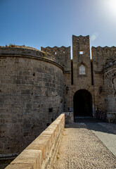 Obraz premium The citadel of Rhodes, Greece