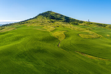 Portrait of Steptoe butte in Eastern Washington