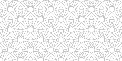 Openwork seamless vector pattern. Luxury geometric abstract background.