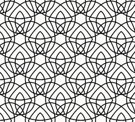 Obraz premium Openwork seamless vector pattern. Luxury geometric abstract background.