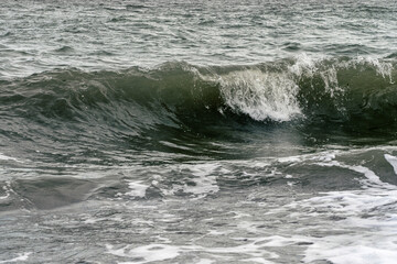 waves crashing in the sea