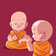 buddhist monks characters