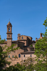 Fototapeta na wymiar The Church Towers Of Montepulciano