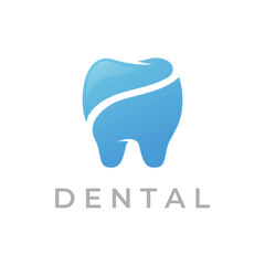 Abstract dental logo template design. Dental health, dental care and dental clinic. Logo for health, dentist and clinic.