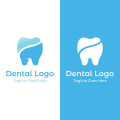 Abstract dental logo template design. Dental health, dental care and dental clinic. Logo for health, dentist and clinic.