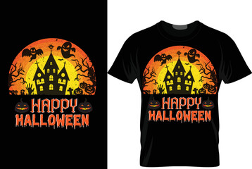happy Halloween t-shirt design