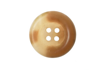 vintge buttonlight and dark brown isolated on white background