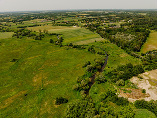 rzeka Ner sfotografowana z lotu ptaka © rozentuzjazmowany