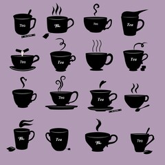 Fototapeta premium set of cups