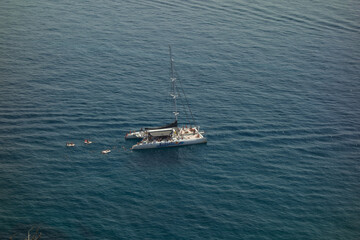 View of the Costa Brava in Spain near Tossa de Mar. 