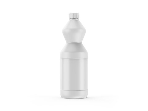 Detergent bottle on white background