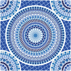 Greek mosaic seamless tile