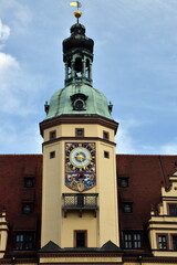 Altes Rathaus auf dem Marktplatz von Leipzig