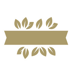 blank frame with golden leaves