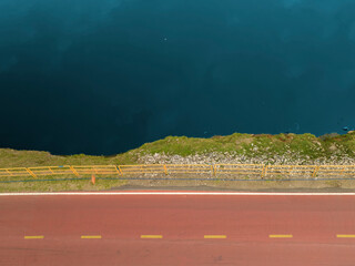 Ciclovia do rio pinheiros em São Paulo pela manhã