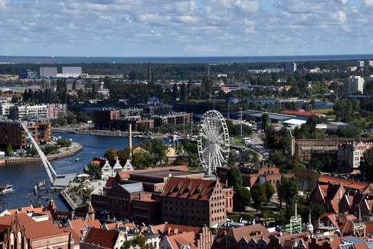 Die Altstadt mit Motlawa von Danzig