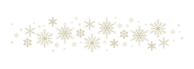 Simple vector snowflakes banner - 528567105