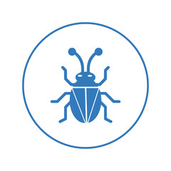 Agriculture beetle stink bug icon | Circle version icon |