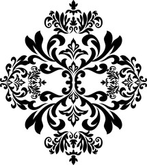 Oriental vector damask patterns for greeting cards and wedding invitations.