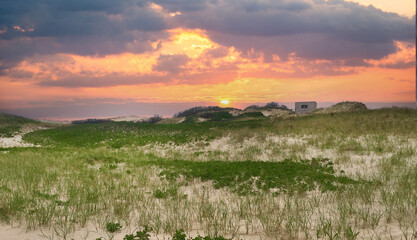 Sunset in the Cape Cod National Seashore Dunes
