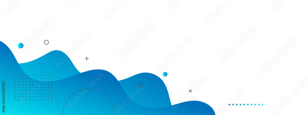 Canvas Prints modern abstract background with retro memphis vibrant blue gradient color