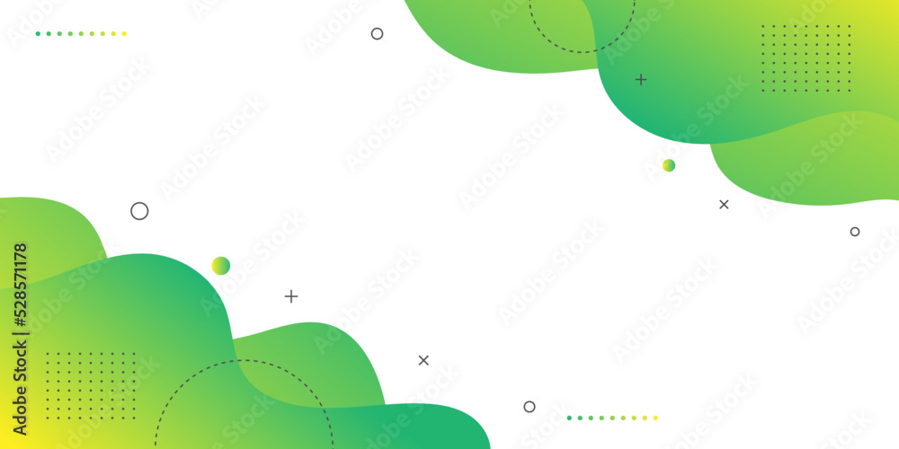 Canvas Prints modern abstract background with retro memphis vibrant yellow green gradient color