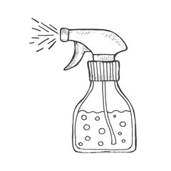 spray gun vector. sketch isolated