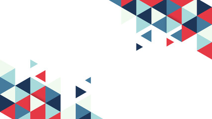 Modern Abstract Background with Retro Memphis Low Poly Triangle Soft Pastel Color