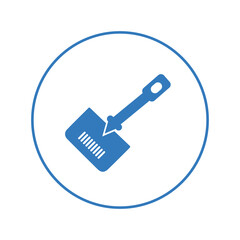 Garden equipment tool shovel icon | Circle version icon |