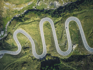 road transportation technology, mobility concept of traffic through the swiss alps, julierpass pass street,