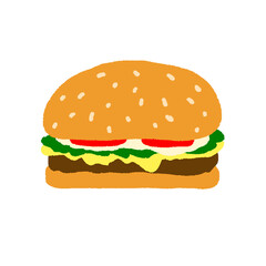 hamburger , graphic design for presentation, marketing, art, illustration, t-shirt design, icon, logo, symbol, advertising, online media