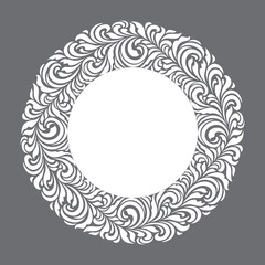 Template frame  design for floral frame.