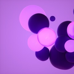 abstract background in trendy style  with spheres