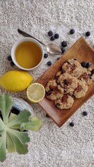 Fototapeta na wymiar Healthy fruit cookies to enjoy anytime