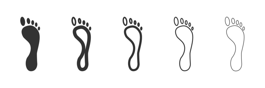 Footsteps icon template color editable. Shoes Footsteps symbol vector sign isolated on white background. Simple logo vector illustration for graphic and web design. Vector illustration