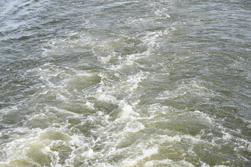 waves on the river