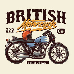 british style motorcycle