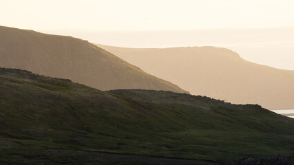 Fototapeta premium sunset in the mountains