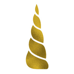 Gold Foil Unicorn Horn © Mystikal Forest