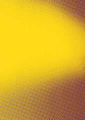 Halftone background design with yorange dots on yellow. gradient abstract banner template.